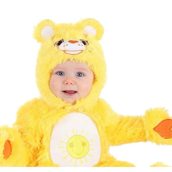 Care Bears Other - Care Bears Funshine Bear Costume 2T Toddler Halloween Plush Outfit Yellow VGUC